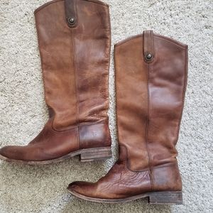 Frye tall brown boots Size 7.5